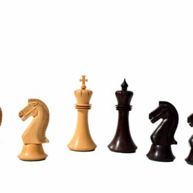 Forever Chessmen Series chess pieces Boxwood & Rosewood 3.5" King-7482