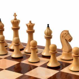 Forever Chessmen Series chess pieces Boxwood & Rosewood 3.5" King-7487