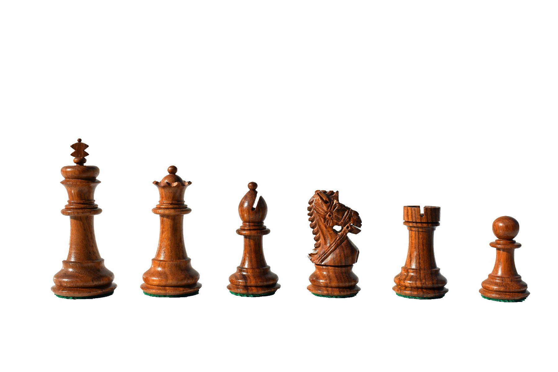 The Kings Bridle Series chess set Boxwood & Sheesham 3" King with 16" chess board-7548