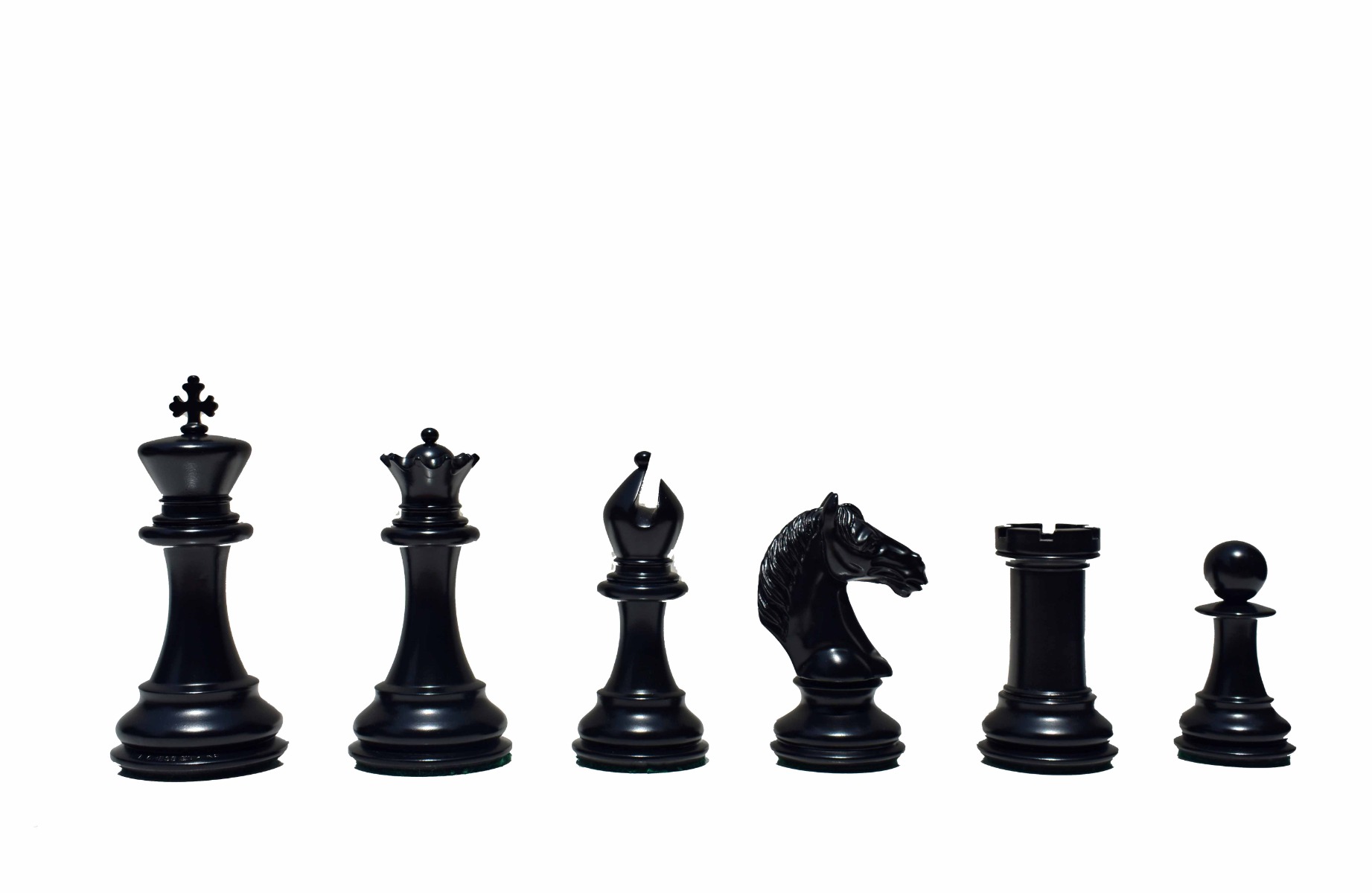 The Conqueror Series chess pieces Boxwood & Ebony 4.4" King Matte Finish -7812