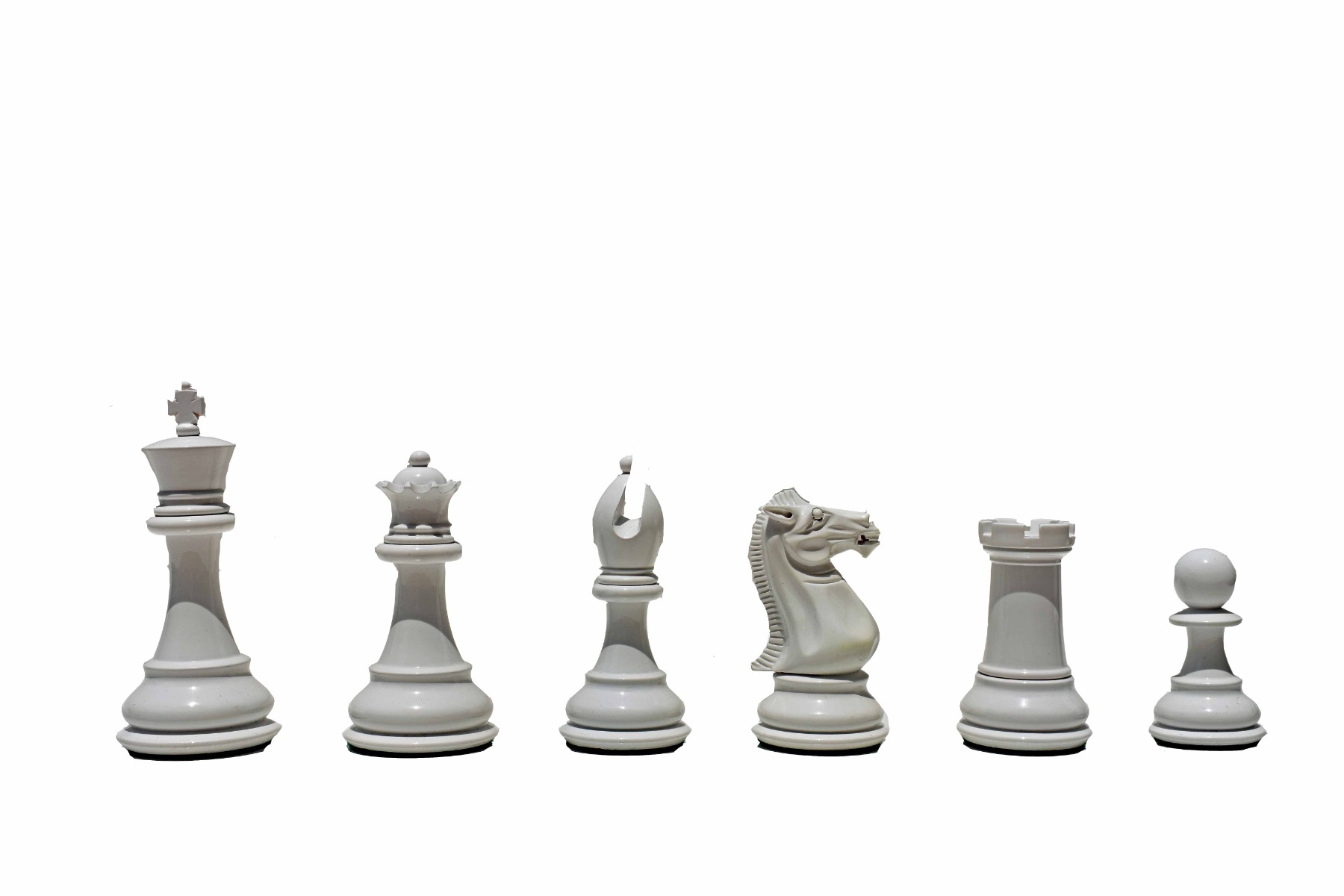 The Pioneer Series Chess Pieces <br> White & Red Lacquered Boxwood <br> 4" King-7744 The Pioneer Series Chess Pieces White & Red Lacquered Boxwood 4" King-7744