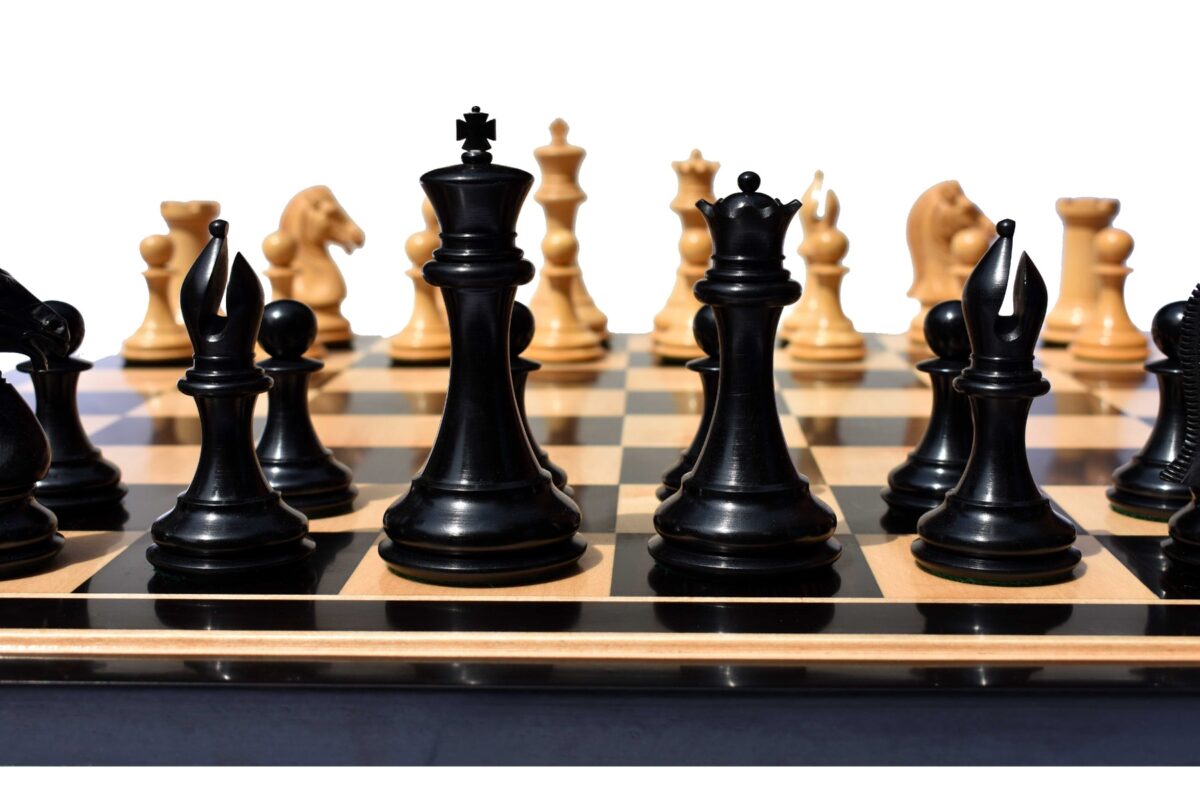 The Empire's Prestige Series chess pieces Boxwood & Ebony 4.4" King-8041