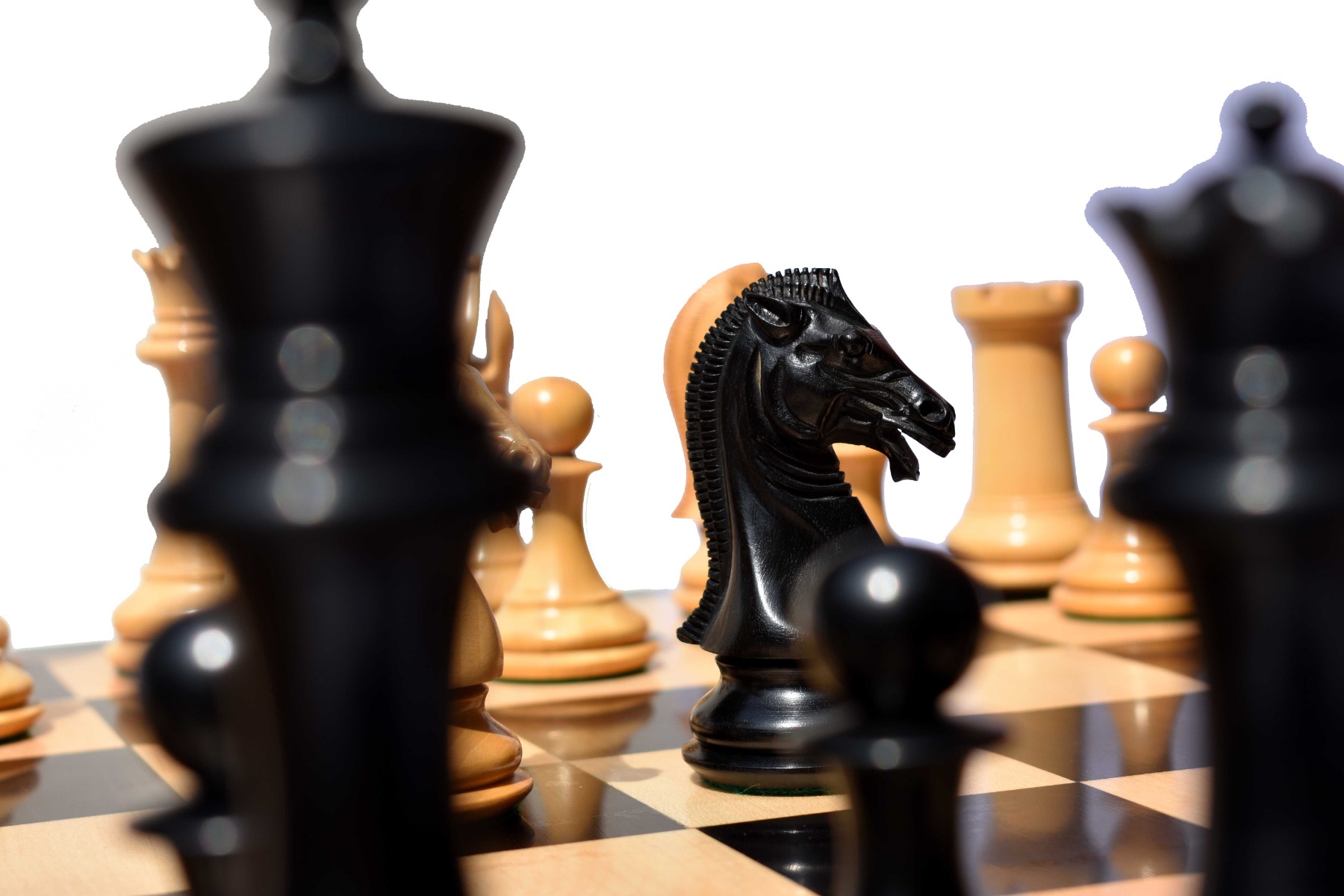 The Empire's Prestige Series chess pieces <br> Boxwood & Ebony <br> 4.4" King-8044 The Empire's Prestige Series chess pieces Boxwood & Ebony 4.4" King-8044