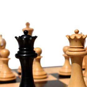 The Empire's Prestige Series chess pieces Boxwood & Ebony 4.4" King-8045