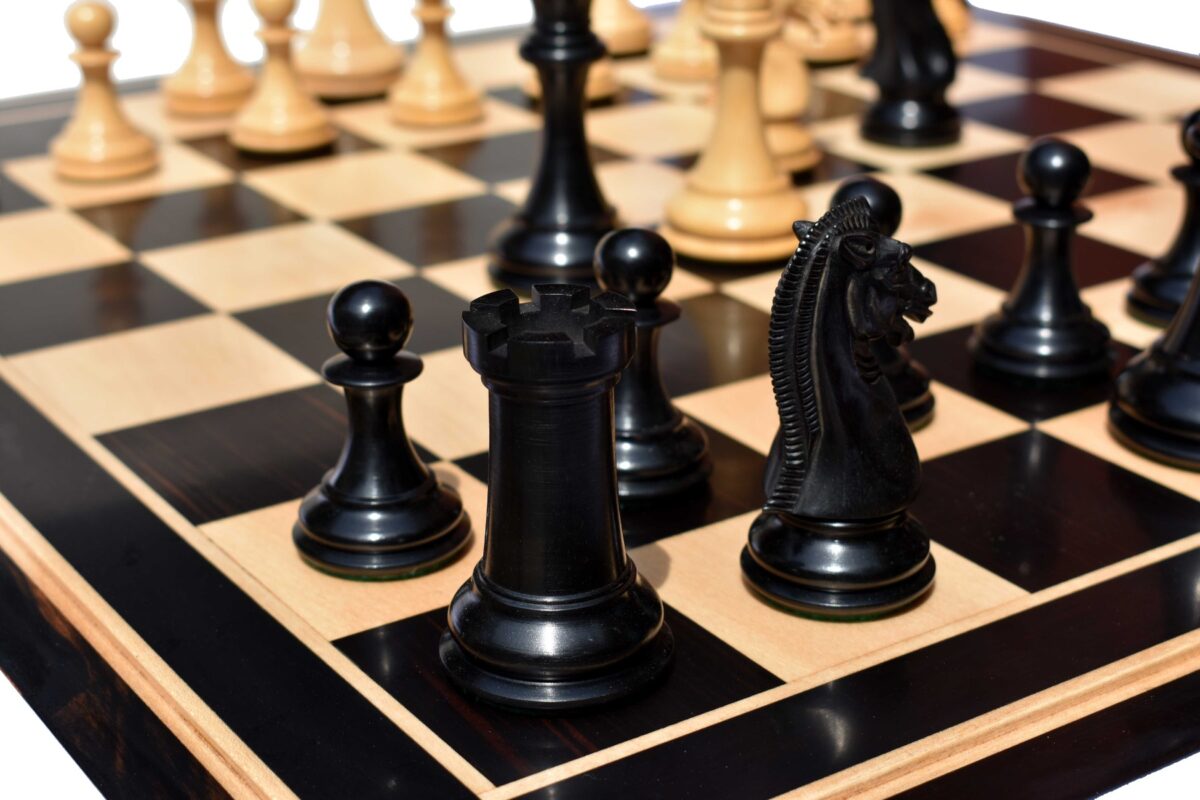 The Empire's Prestige Series chess pieces Boxwood & Ebony 4.4" King-8046