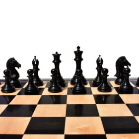 The Empire's Prestige Series chess pieces Boxwood & Ebony 4.4" King-8038