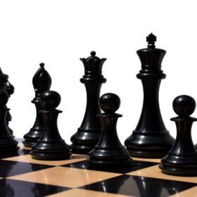 The Empire's Prestige Series chess pieces Boxwood & Ebony 4.4" King-8048
