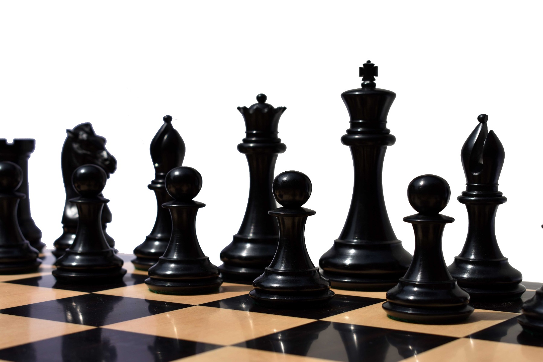 The Empire's Prestige Series chess pieces <br> Boxwood & Ebony <br> 4.4" King-8048 The Empire's Prestige Series chess pieces Boxwood & Ebony 4.4" King-8048