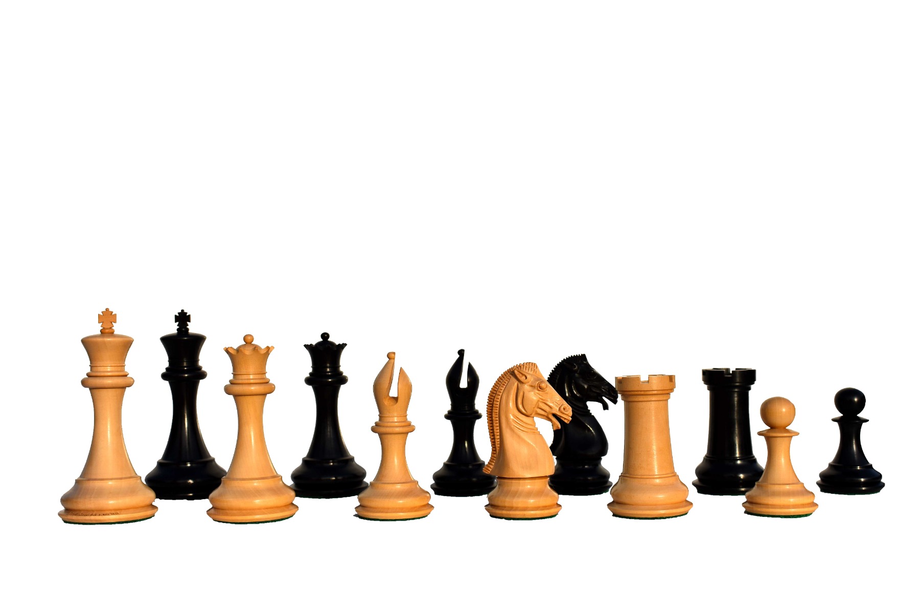 The Empire's Prestige Series chess pieces <br> Boxwood & Ebony <br> 4.4" King-8031 The Empire's Prestige Series chess pieces Boxwood & Ebony 4.4" King-8031