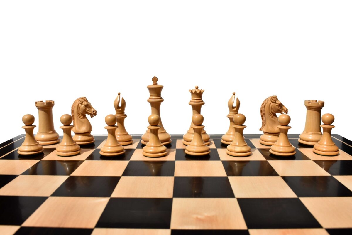 The Empire's Prestige Series chess pieces Boxwood & Ebony 4.4" King-8035