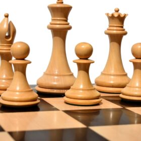 The Empire's Prestige Series chess pieces Boxwood & Ebony 4.4" King-8036