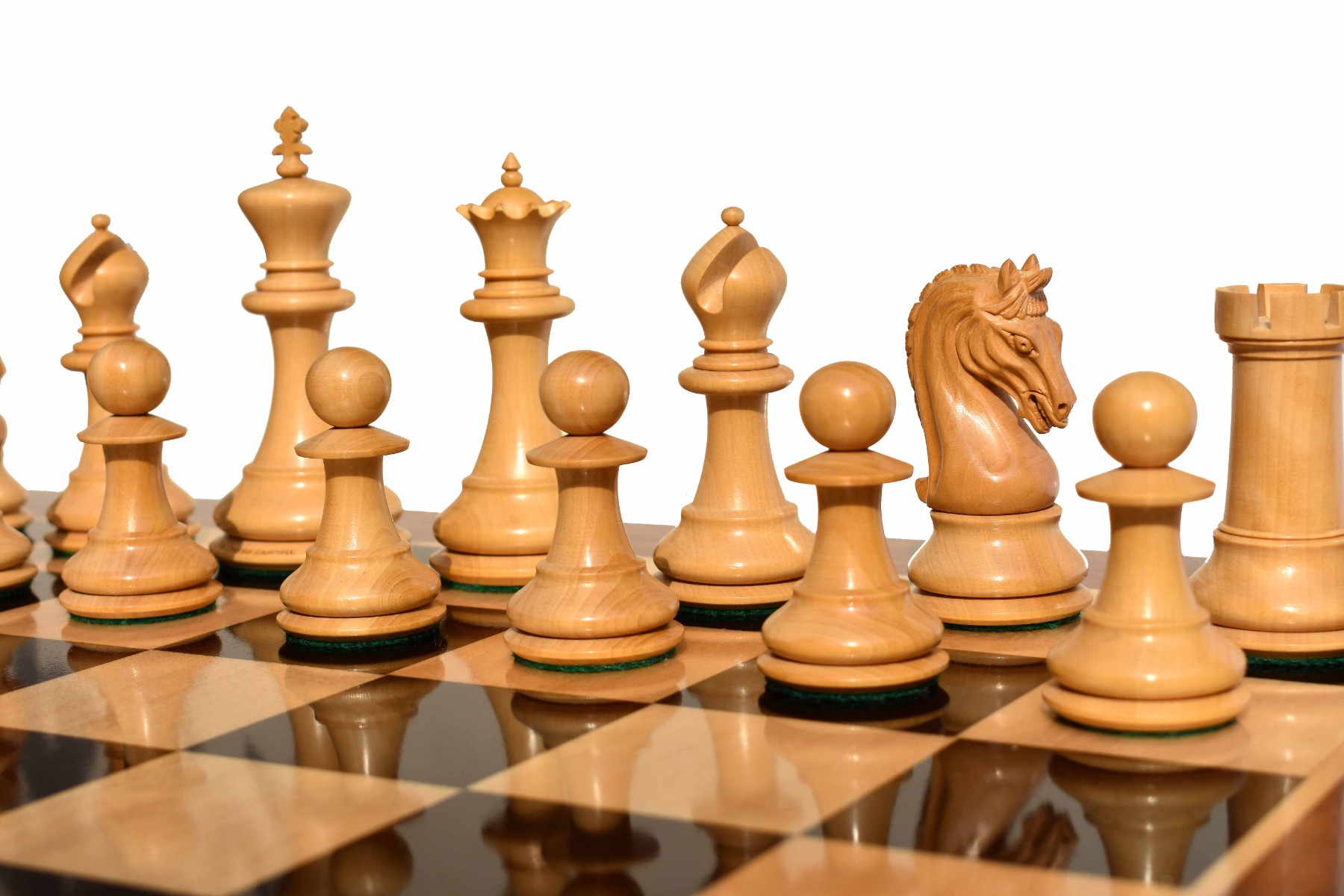 St Joseph Series chess pieces Boxwood & Ebony 4.25" King -7943