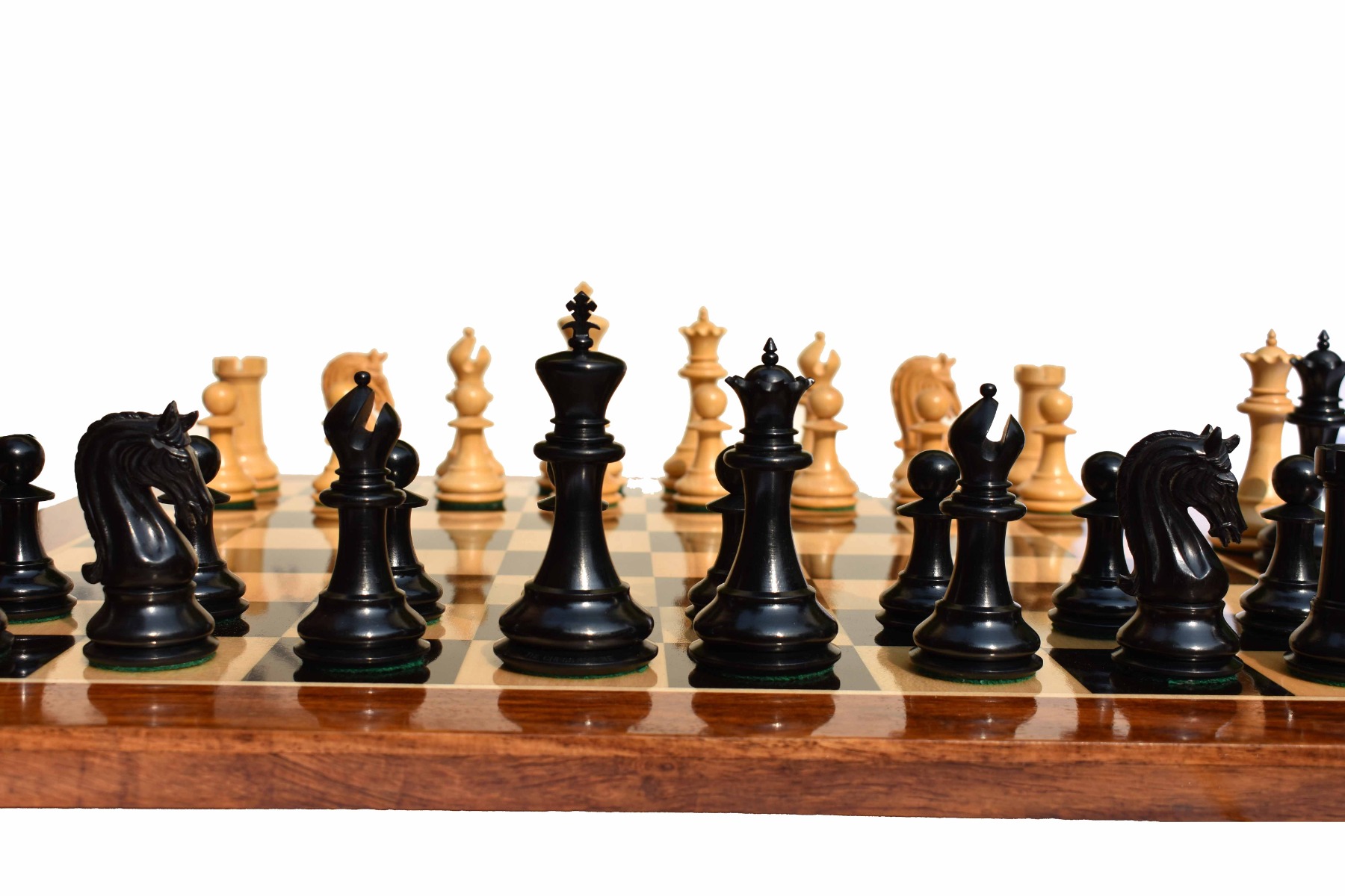 St Joseph Series chess pieces Boxwood & Ebony 4.25" King -7948