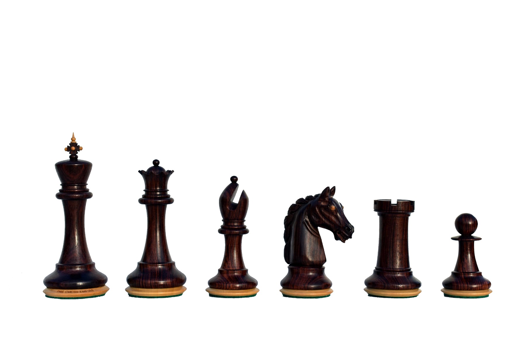 The Barbarian Knight Chess pieces <br> Boxwood & Rosewood <br> 4.4" King -8195 The Barbarian Knight Chess pieces Boxwood & Rosewood 4.4" King -8195