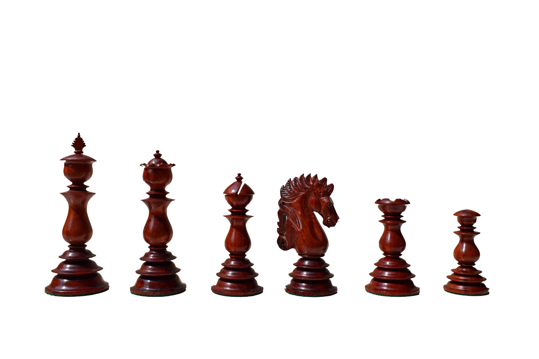 Designer Kings Castle Series Chess pieces <br> Boxwood & Padauk <br> 4.4" King -8243 Designer Kings Castle Series Chess pieces Boxwood & Padauk 4.4" King -8243