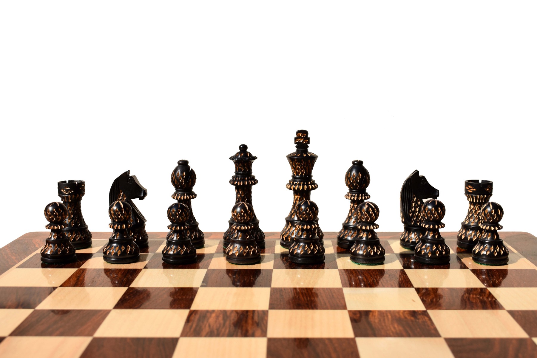 Artistic Champion Series chess set Boxwood & Ebonized 3.75" King with 18" Chess Board-8415