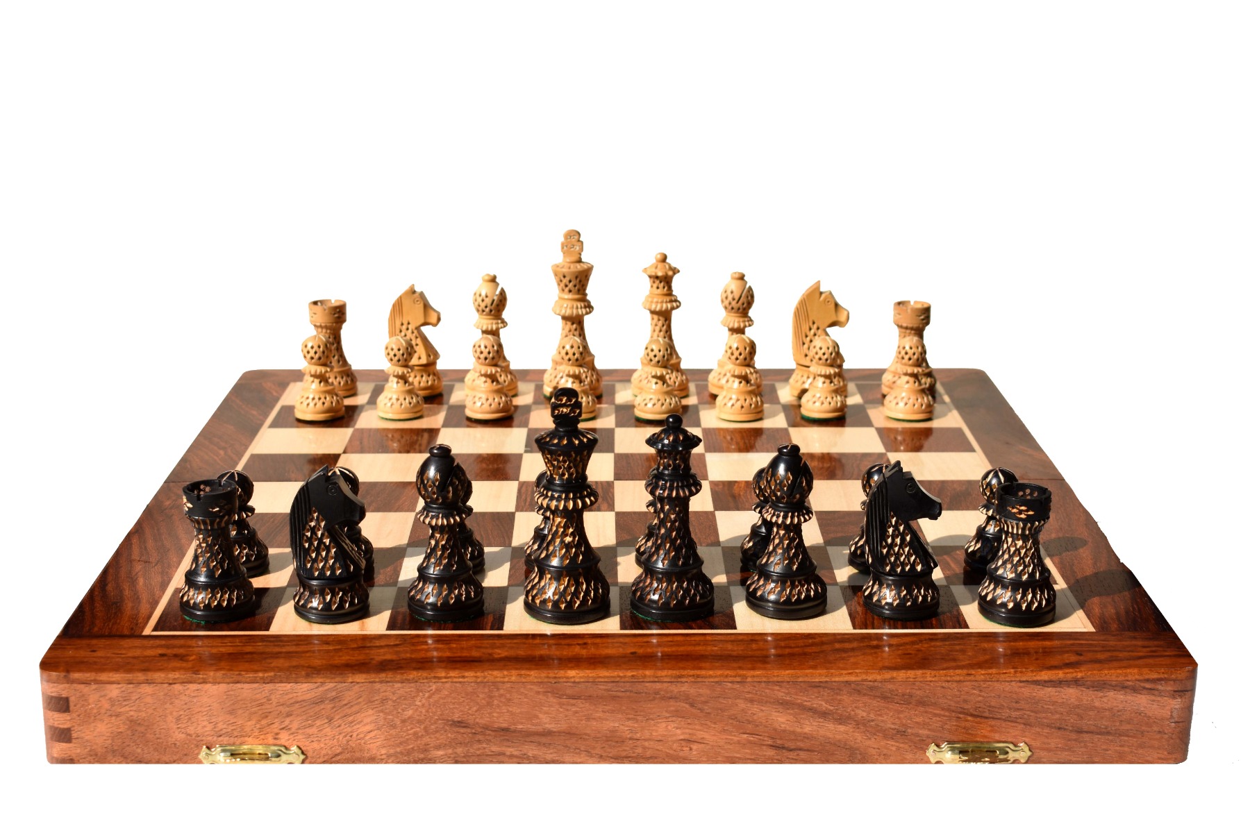 Artistic Champion Series chess set Boxwood & Ebonized 3.75" King with 18" Chess Board-8410