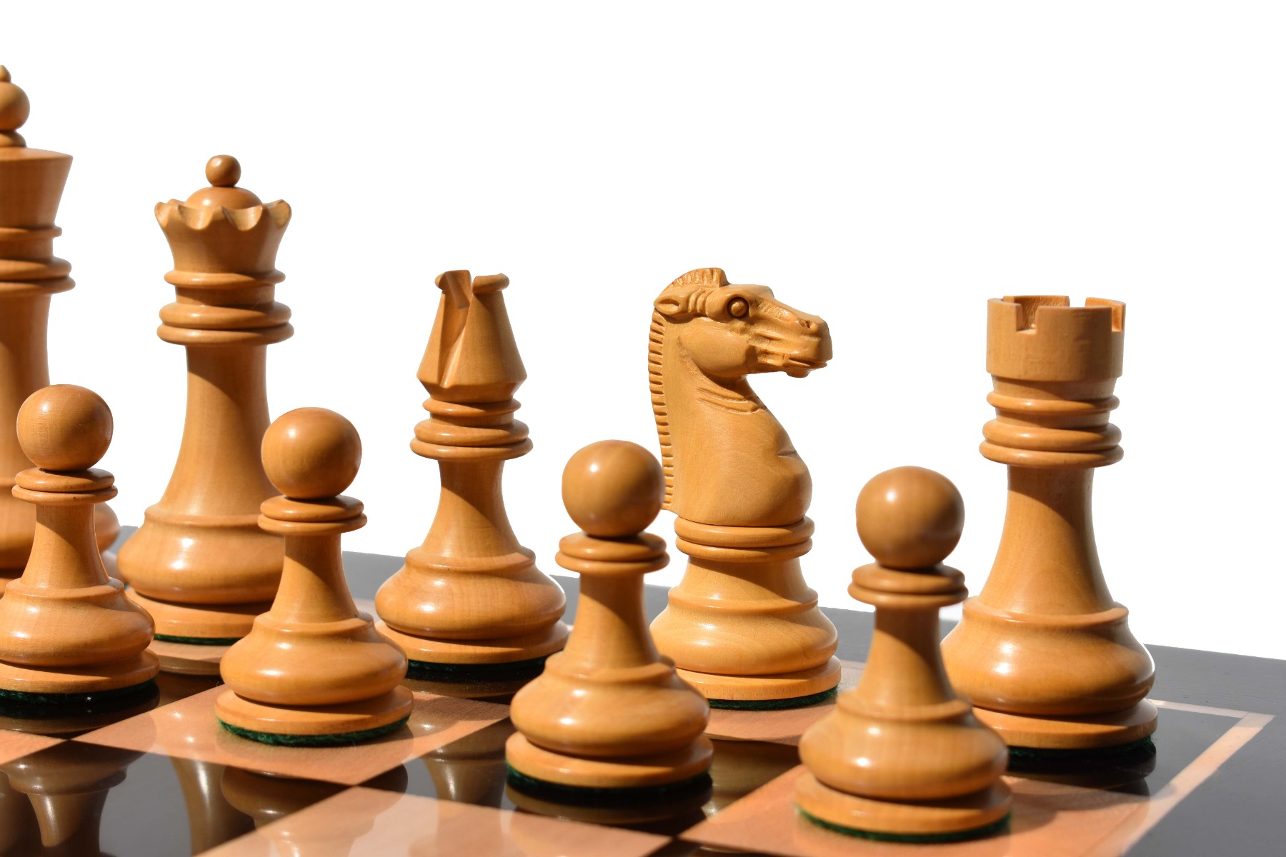 1891 British Imperial Series chess pieces reproduction<br> Boxwood & Ebony <br> 3.75" King -8501 1891 British Imperial Series chess pieces reproduction Boxwood & Ebony 3.75" King -8501