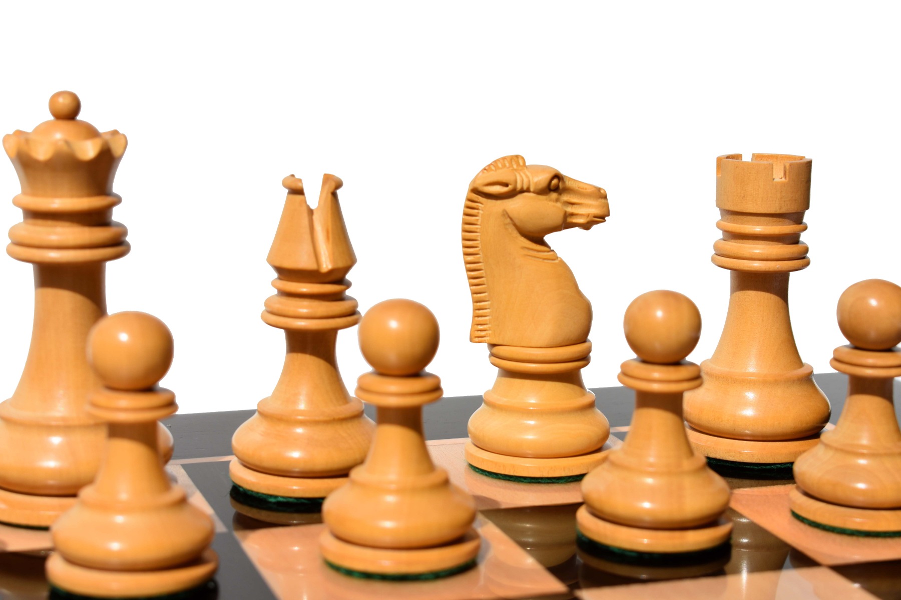 1891 British Imperial Series chess pieces reproduction<br> Boxwood & Ebony <br> 3.75" King -8502 1891 British Imperial Series chess pieces reproduction Boxwood & Ebony 3.75" King -8502