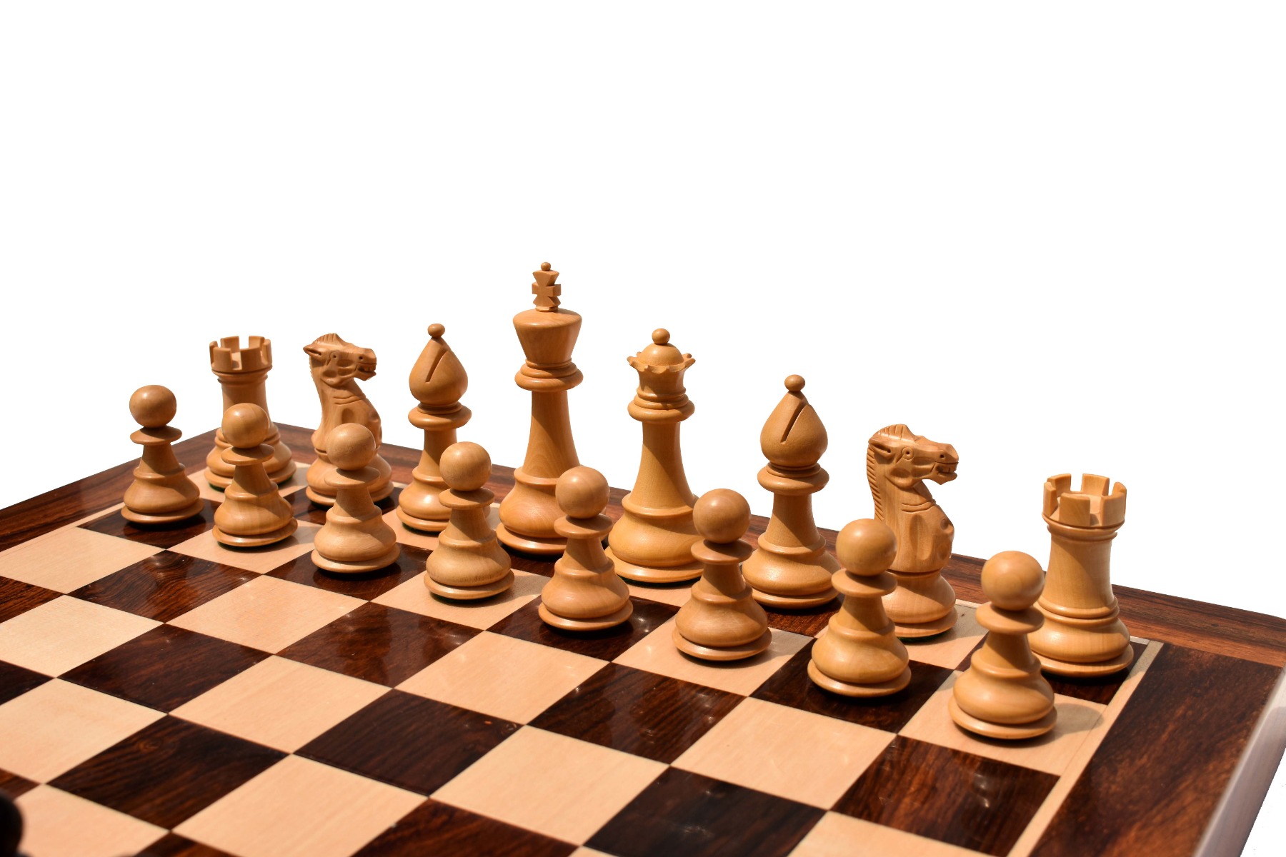 Classic Series chess set Boxwood & Ebonized 3.5" King-8676