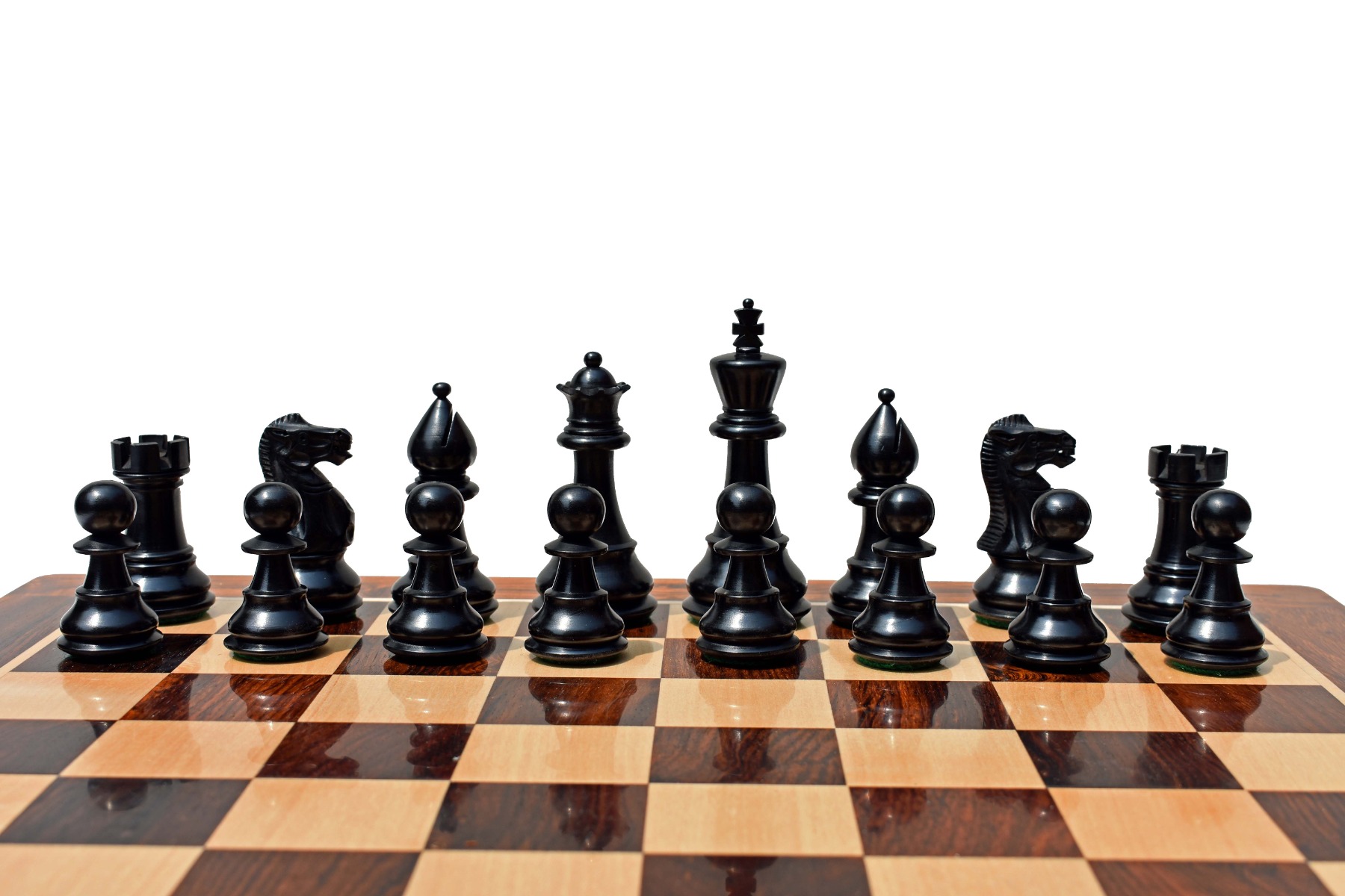 Classic Series chess set Boxwood & Ebonized 3.5" King-8678