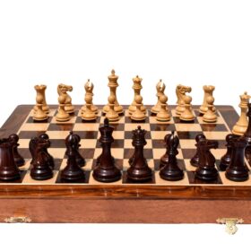 Executive Collector Series Chess set Boxwood & Rosewood 3" King-8718
