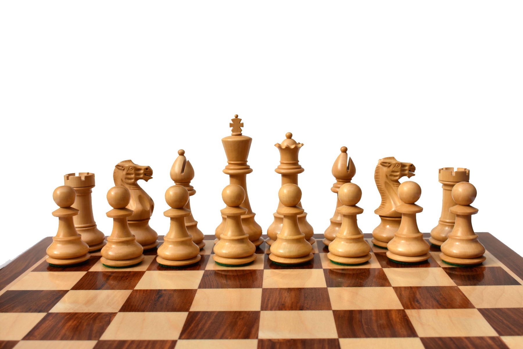 Classic Series chess set <br> Boxwood & Ebonized <br> 5" King with 2.25" Square Beveled series chess board-8825 Classic Series chess set Boxwood & Ebonized 5" King with 2.25" Square Beveled series chess board-8825