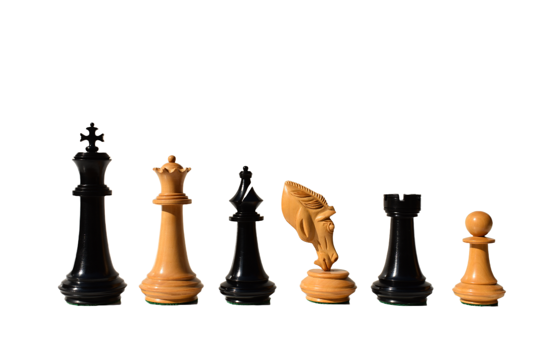 The Columbus Series Chess set <br> Boxwood & Ebony 4" King <br> 2" Square chess Board-8946 The Columbus Series Chess set Boxwood & Ebony 4" King 2" Square chess Board-8946