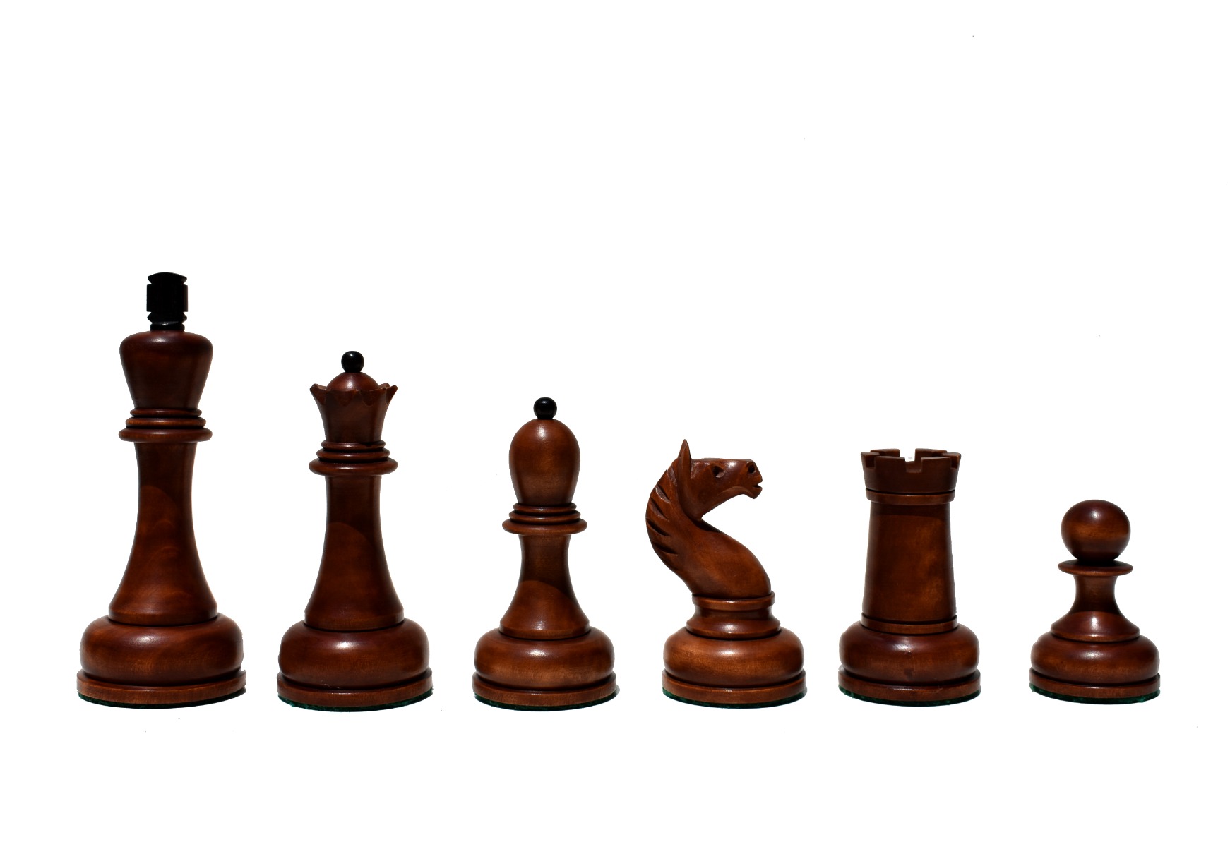 The Reproduction of 1960 Mikhail Tal chess set Antiqued Boxwood & Ebony 4.125" king with 2" Square Chess Board-9046