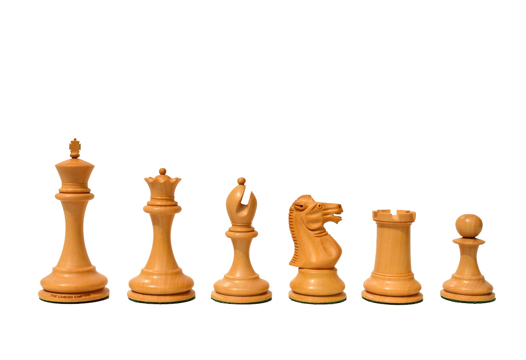 The Howard Staunton chess pieces <br> Boxwood & Ebony <br> 4" King -9158 The Howard Staunton chess pieces Boxwood & Ebony 4" King -9158