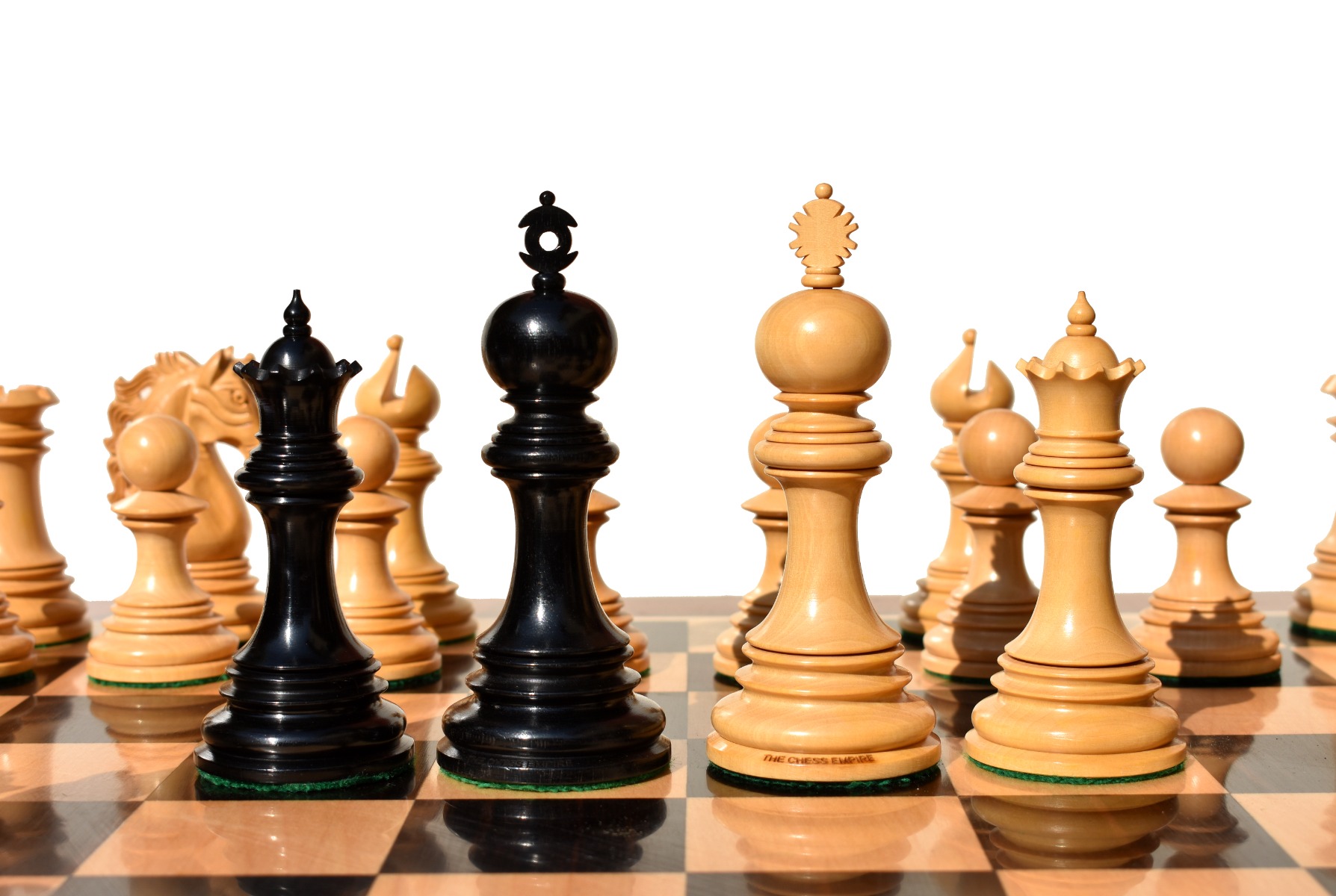 St Petersburg Series Chess pieces Boxwood & Ebony 4.4" King -9225