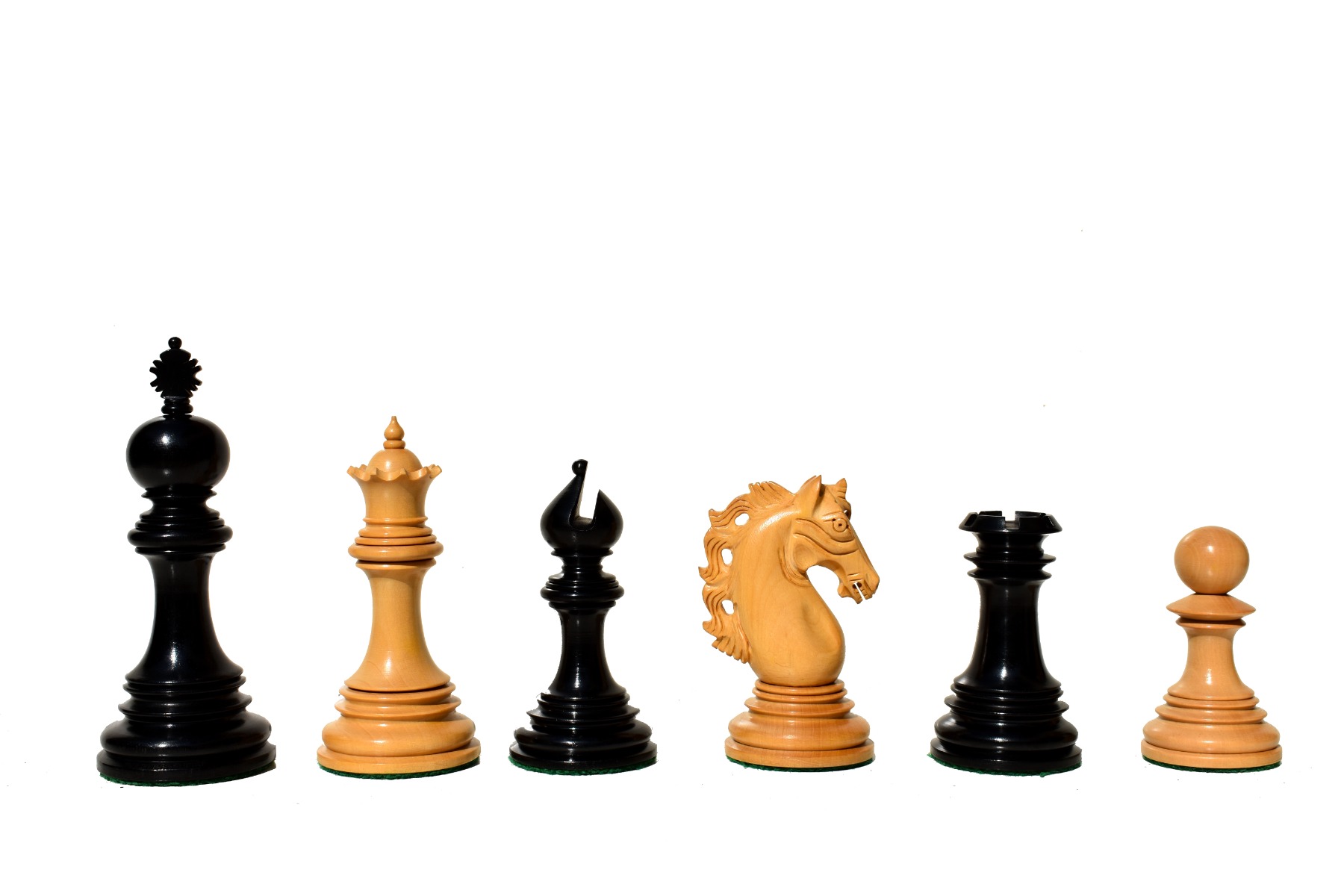 St Petersburg Series Chess pieces Boxwood & Ebony 4.4" King -9215