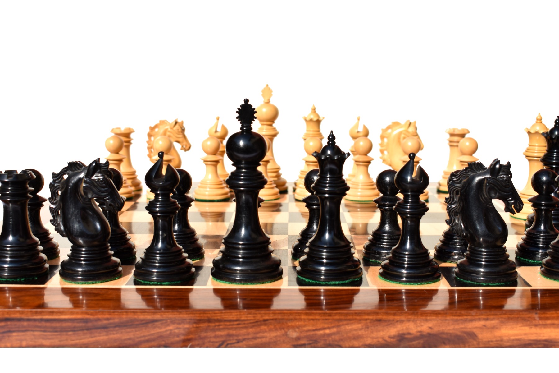 St Petersburg Series Chess pieces Boxwood & Ebony 4.4" King -9223
