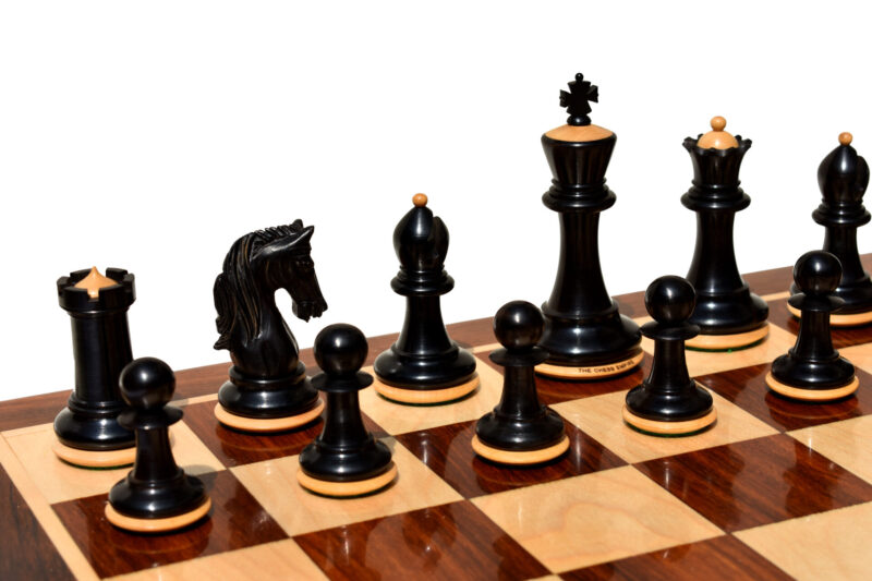 The Secretariat Staunton <br> Bowood & un-processed stripped Ebony <br> 3.75" King
