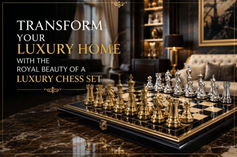 BRASS QUEENS EXCLUSIVE STAUNTON 2 PIECES